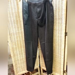 Dockers Pants Chinos Stain Defenders Black Pleated Cuff Legs Size 34/34